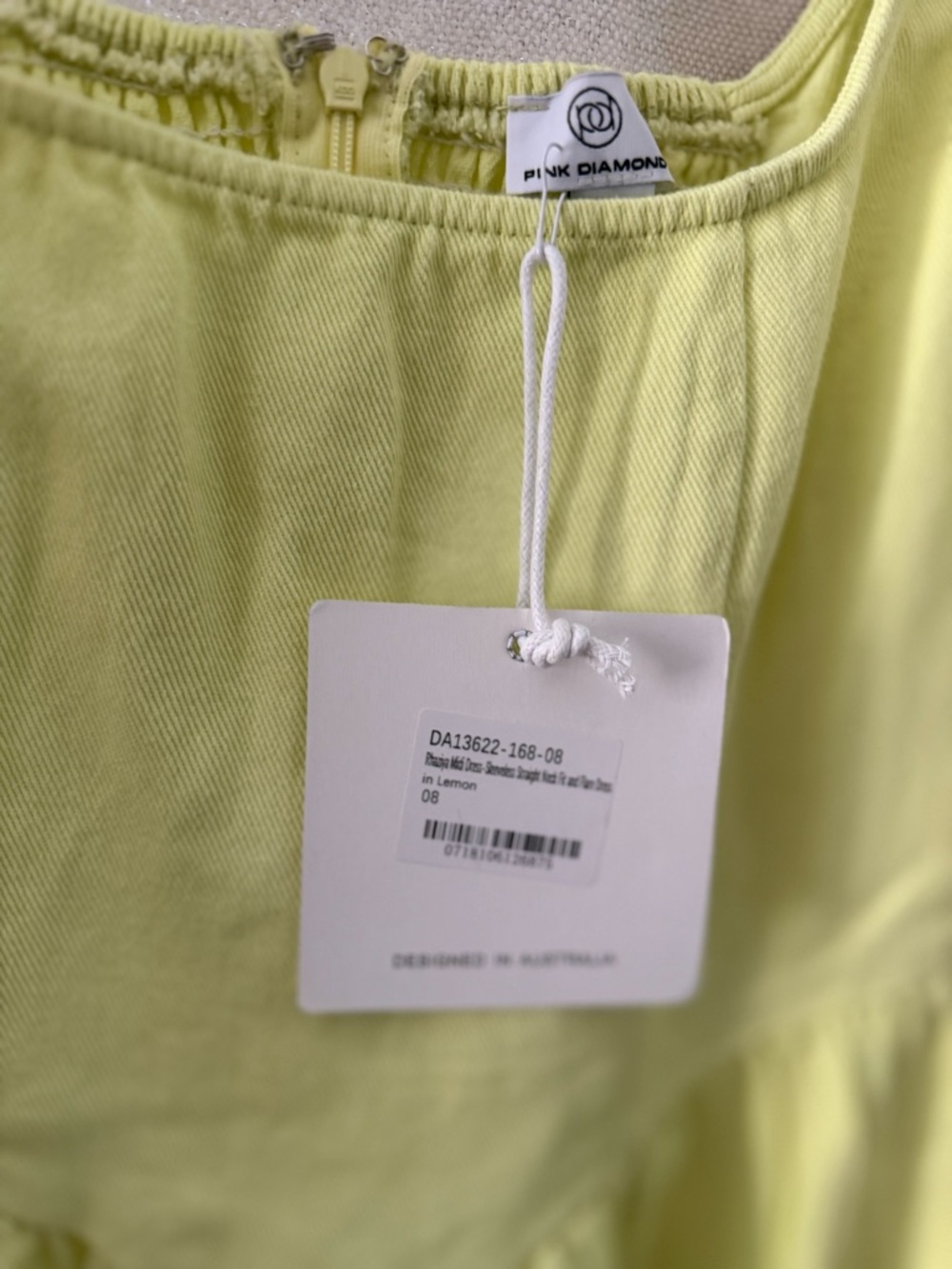 NWT Showpo RHAZIYA MIDI DRESS Sleeveless Square-Neck Maxi Dress in Light Lime 8 - Picture 6 of 6